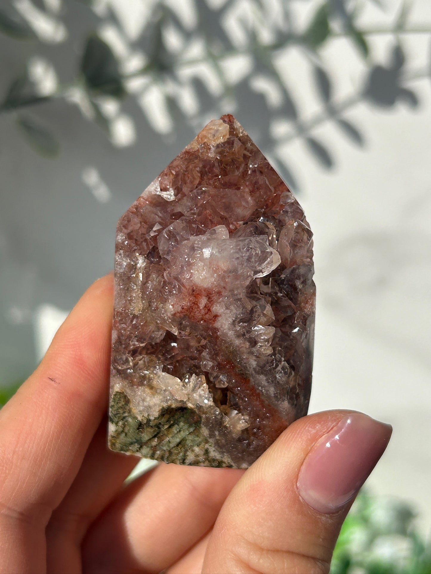 Pink amethyst tower 18q