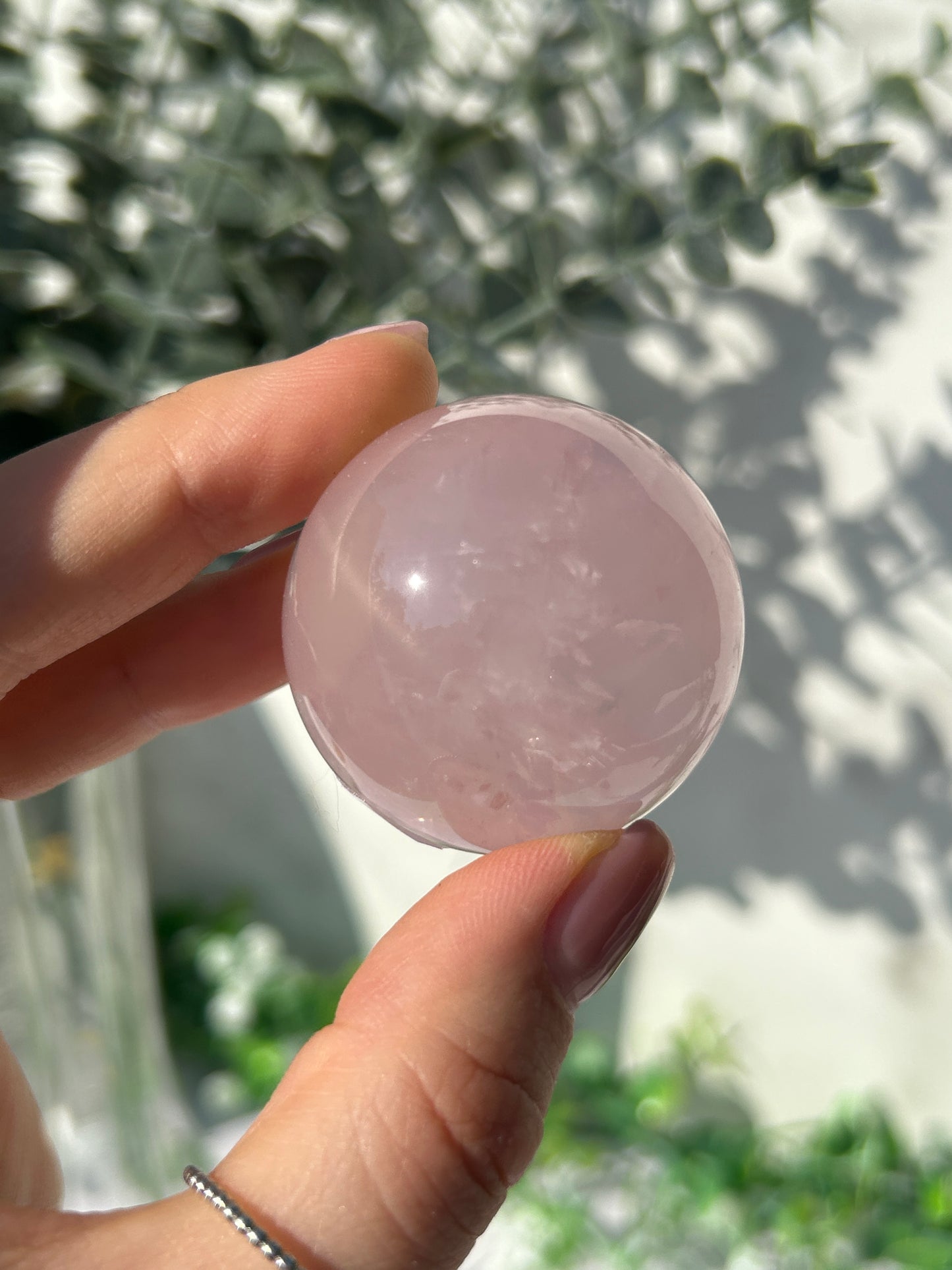 Star rose quartz sphere 30i