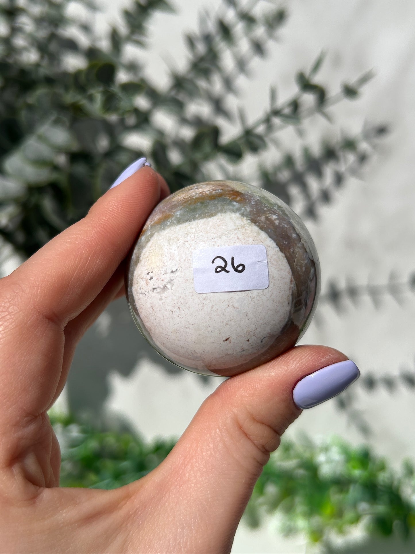 Unicorn jasper sphere 26