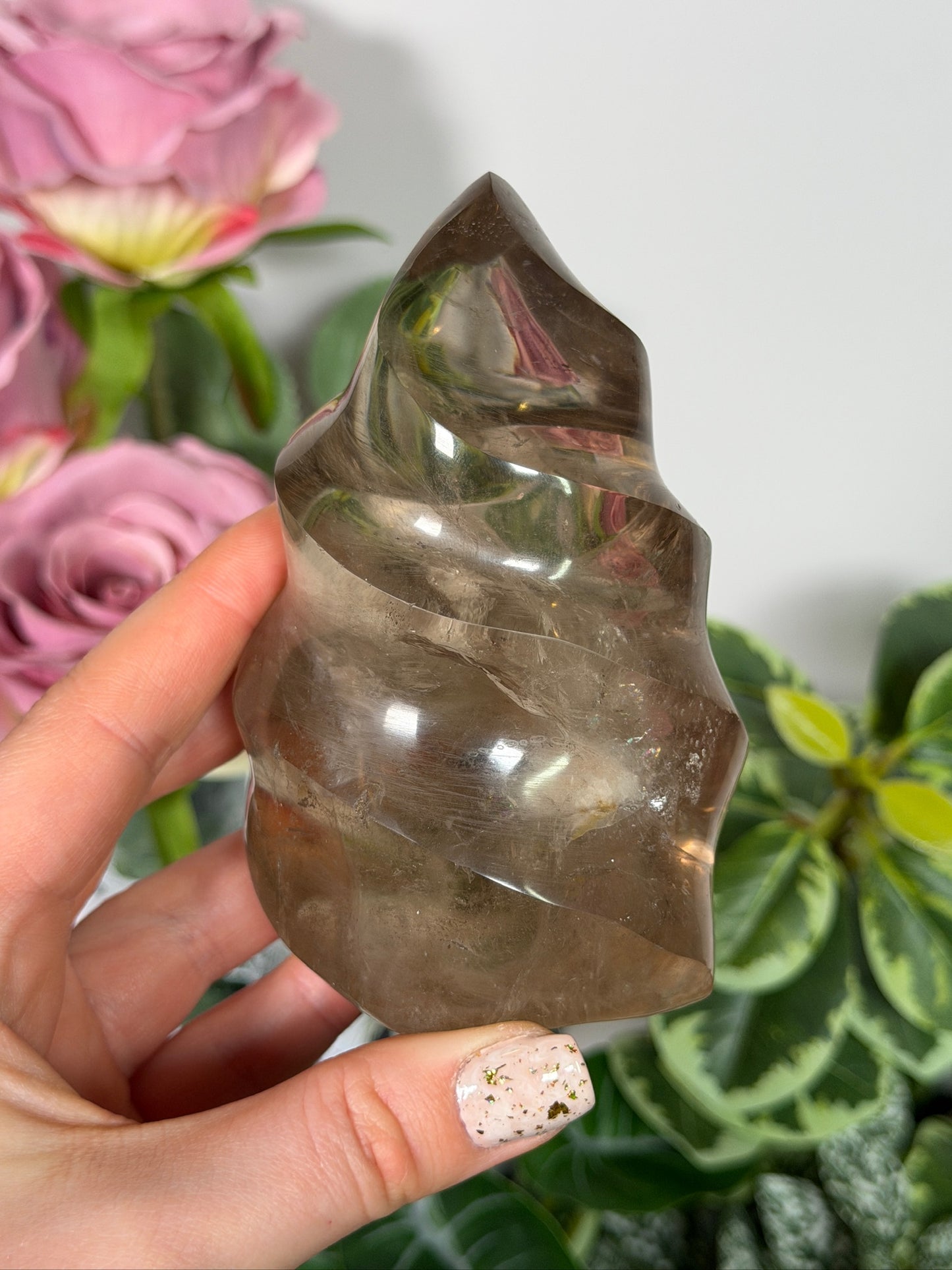 Smokey quartz flame 36