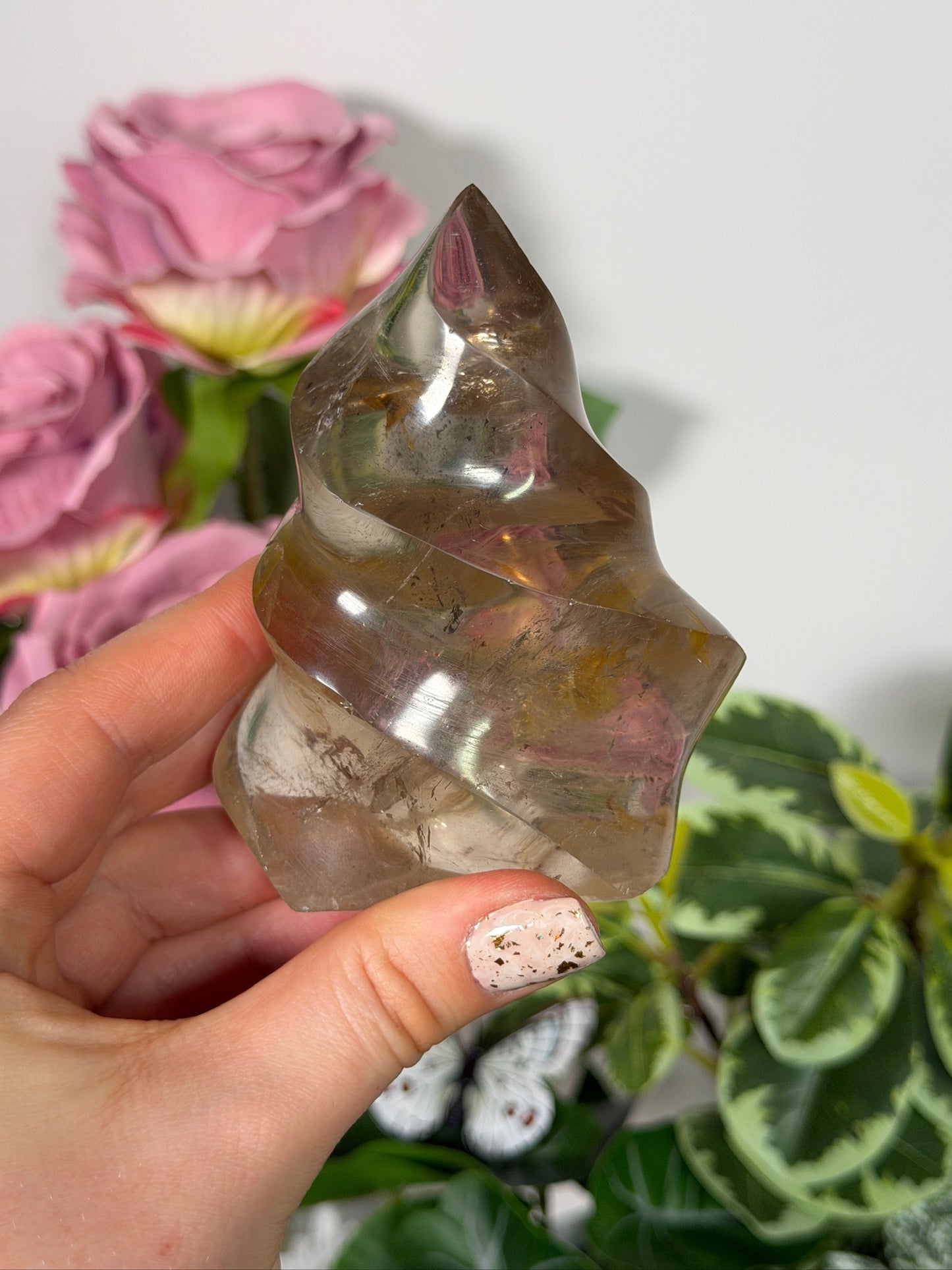 Smokey quartz flame 22