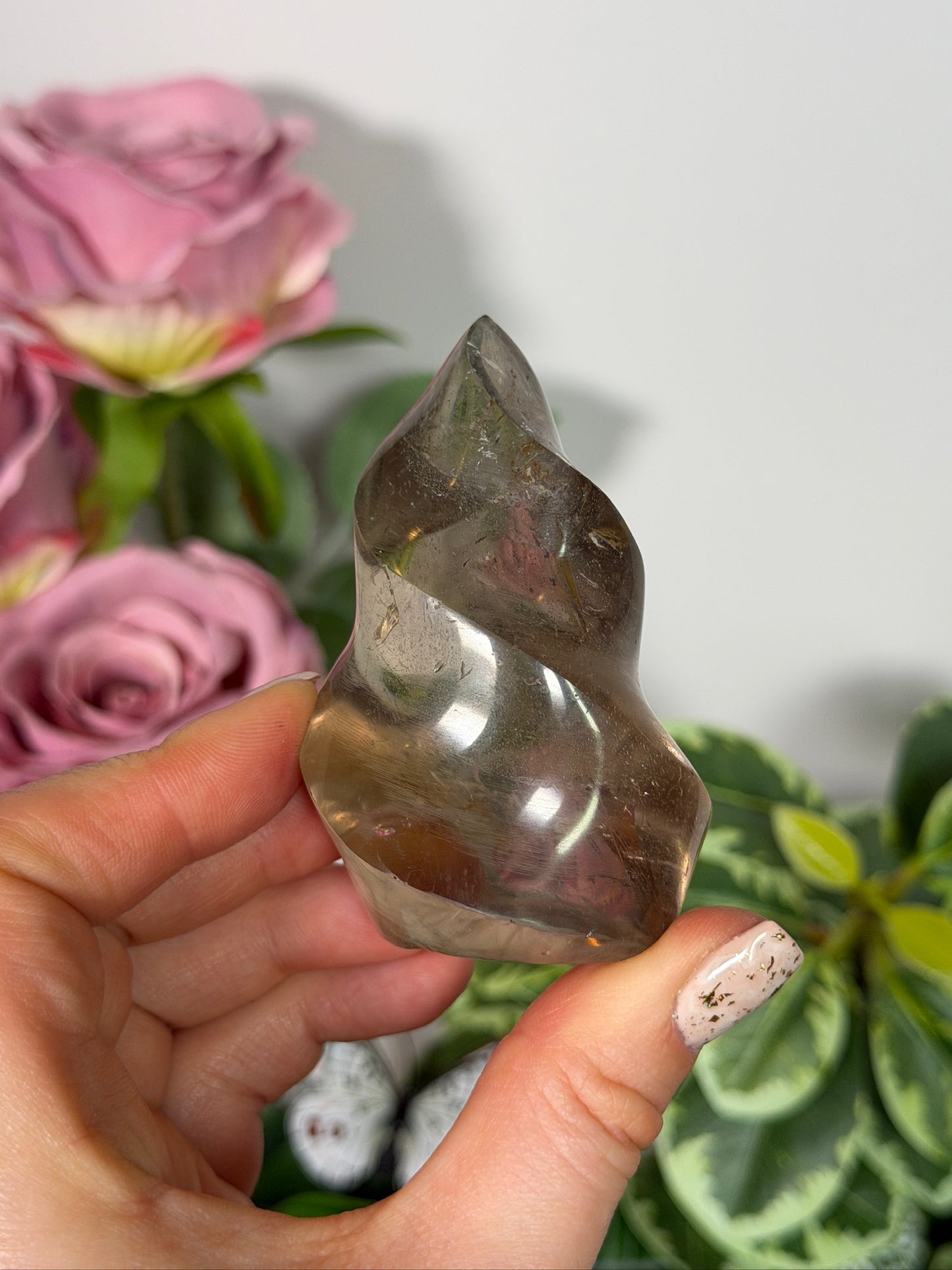 Smokey quartz flame 11K