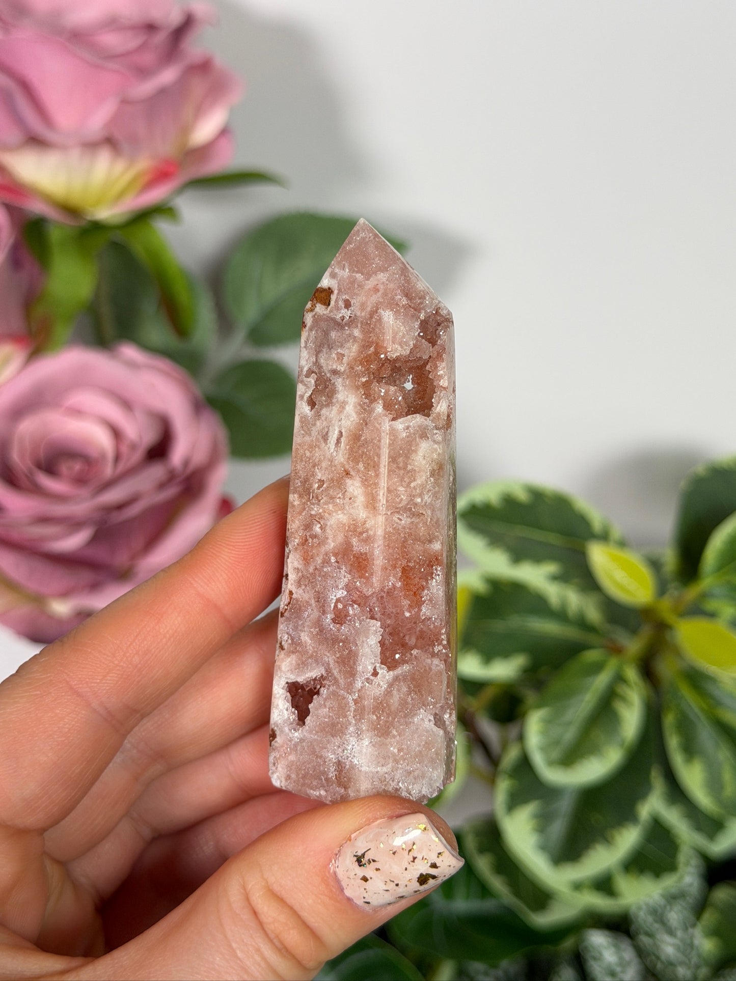 Pink amethyst tower 15y