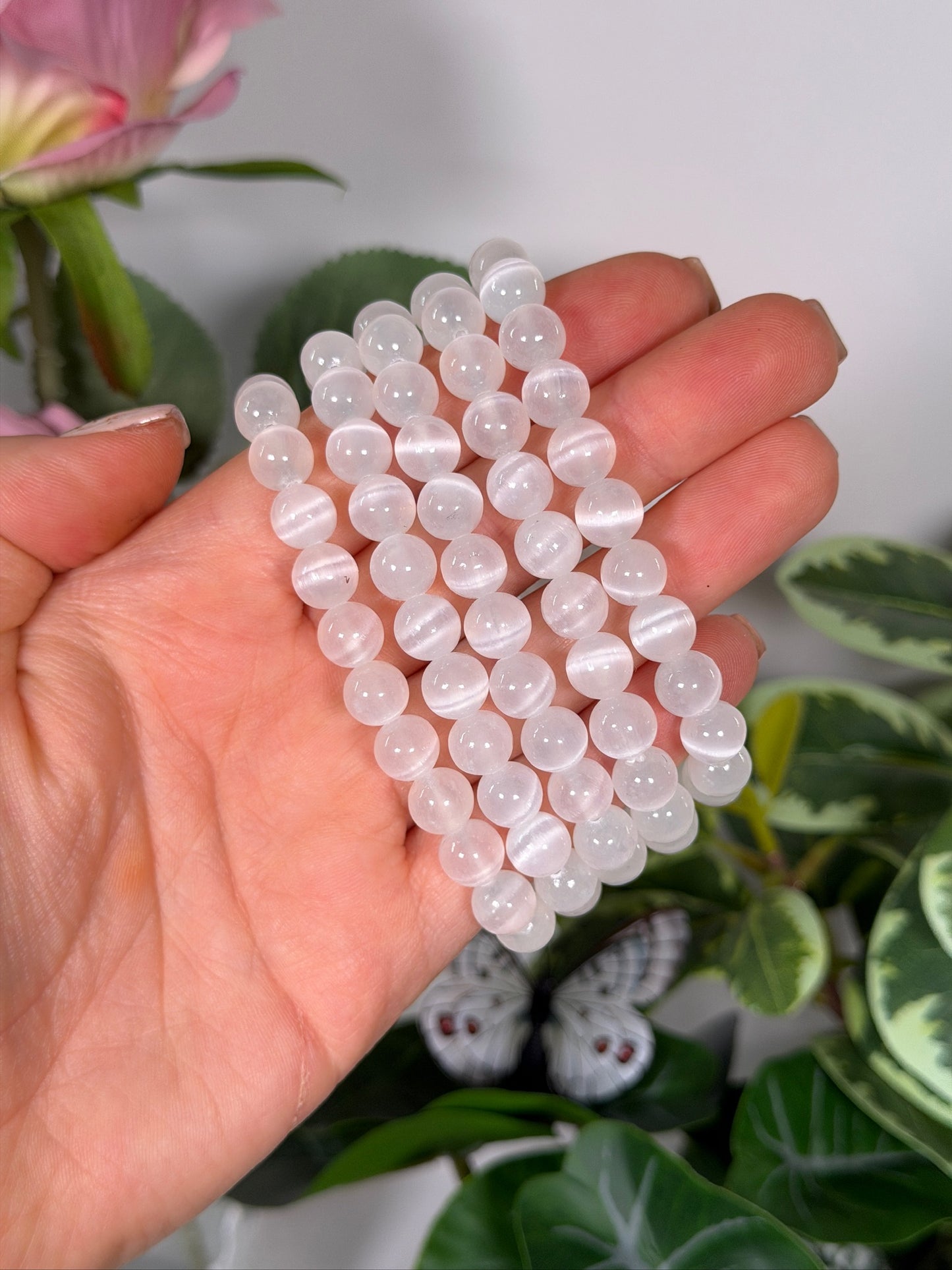 Selenite bracelet 8mm