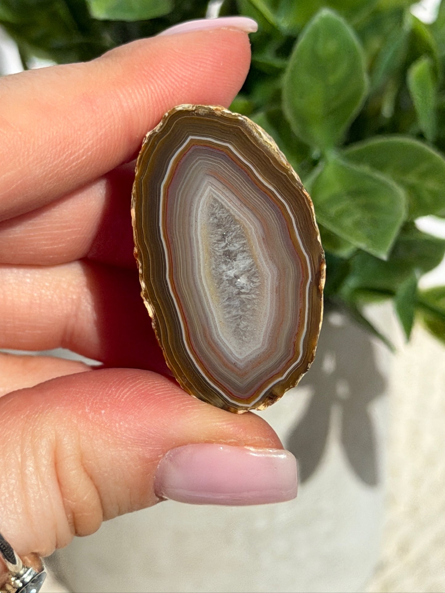 Sumatran agate pair 35c