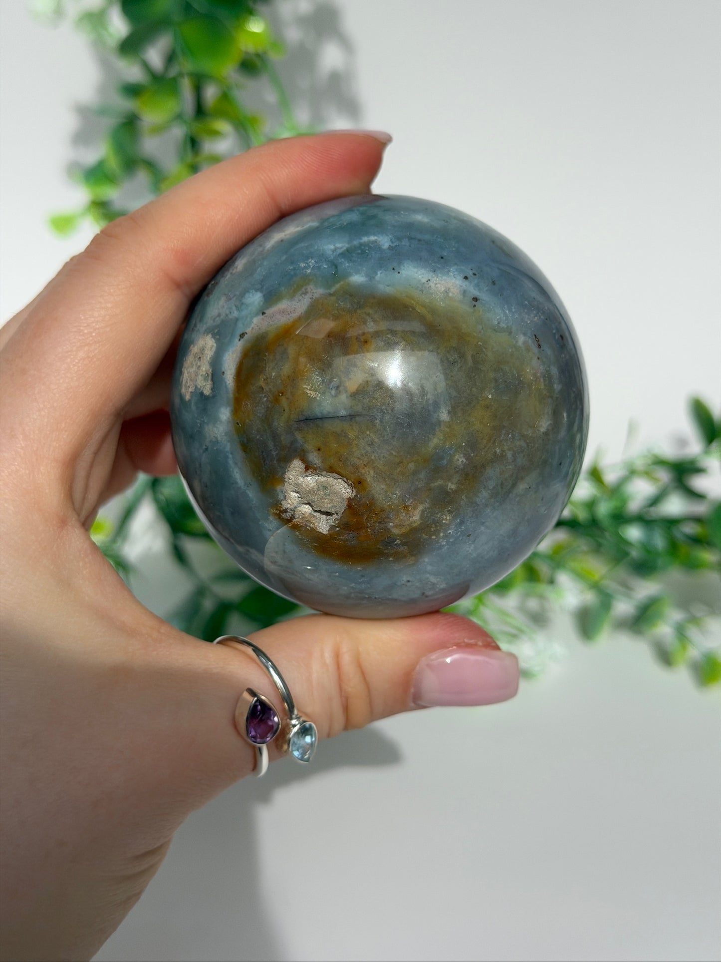 Sea jasper sphere 34