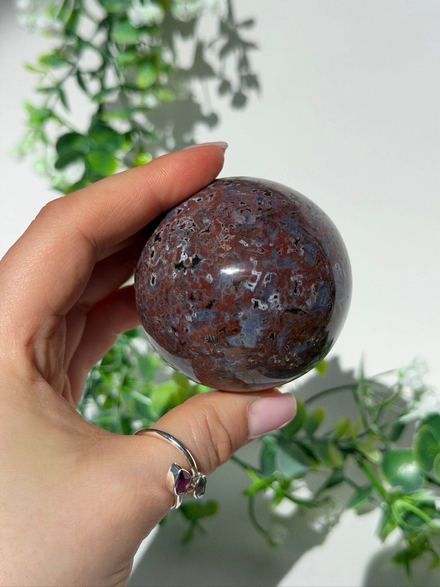 Sea jasper sphere 37