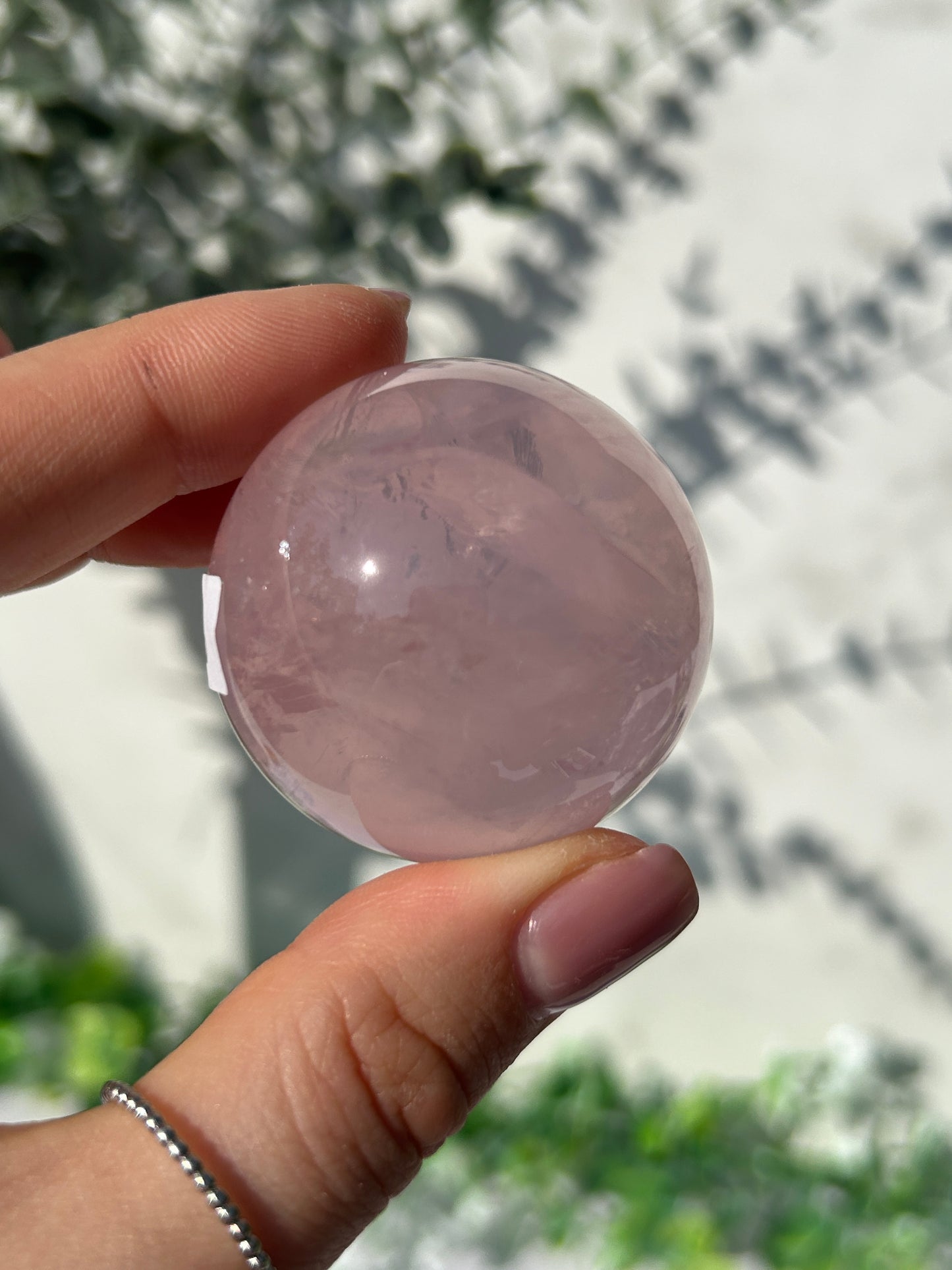 Star rose quartz sphere 33