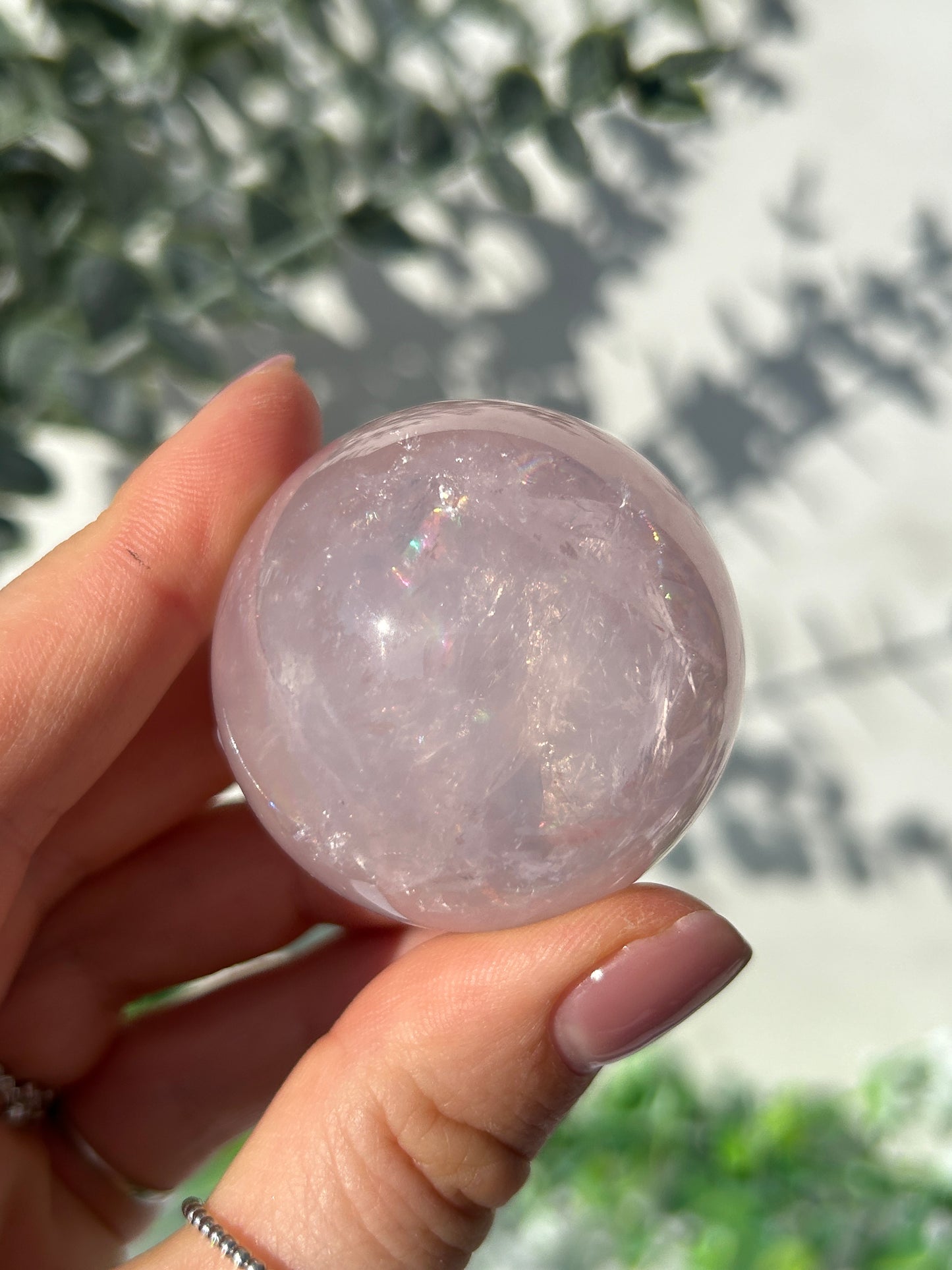 Star rose quartz sphere 34s