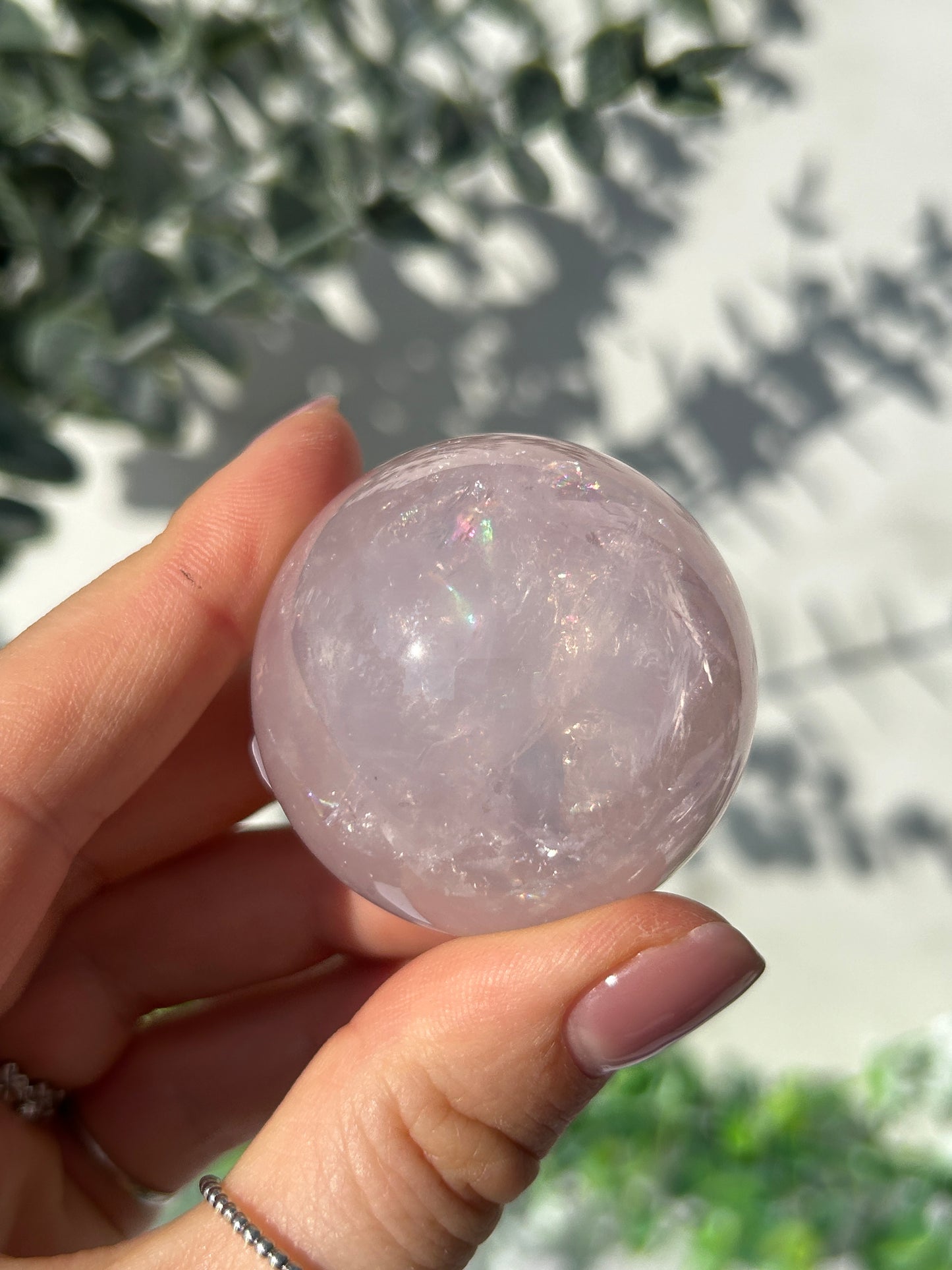 Star rose quartz sphere 34s