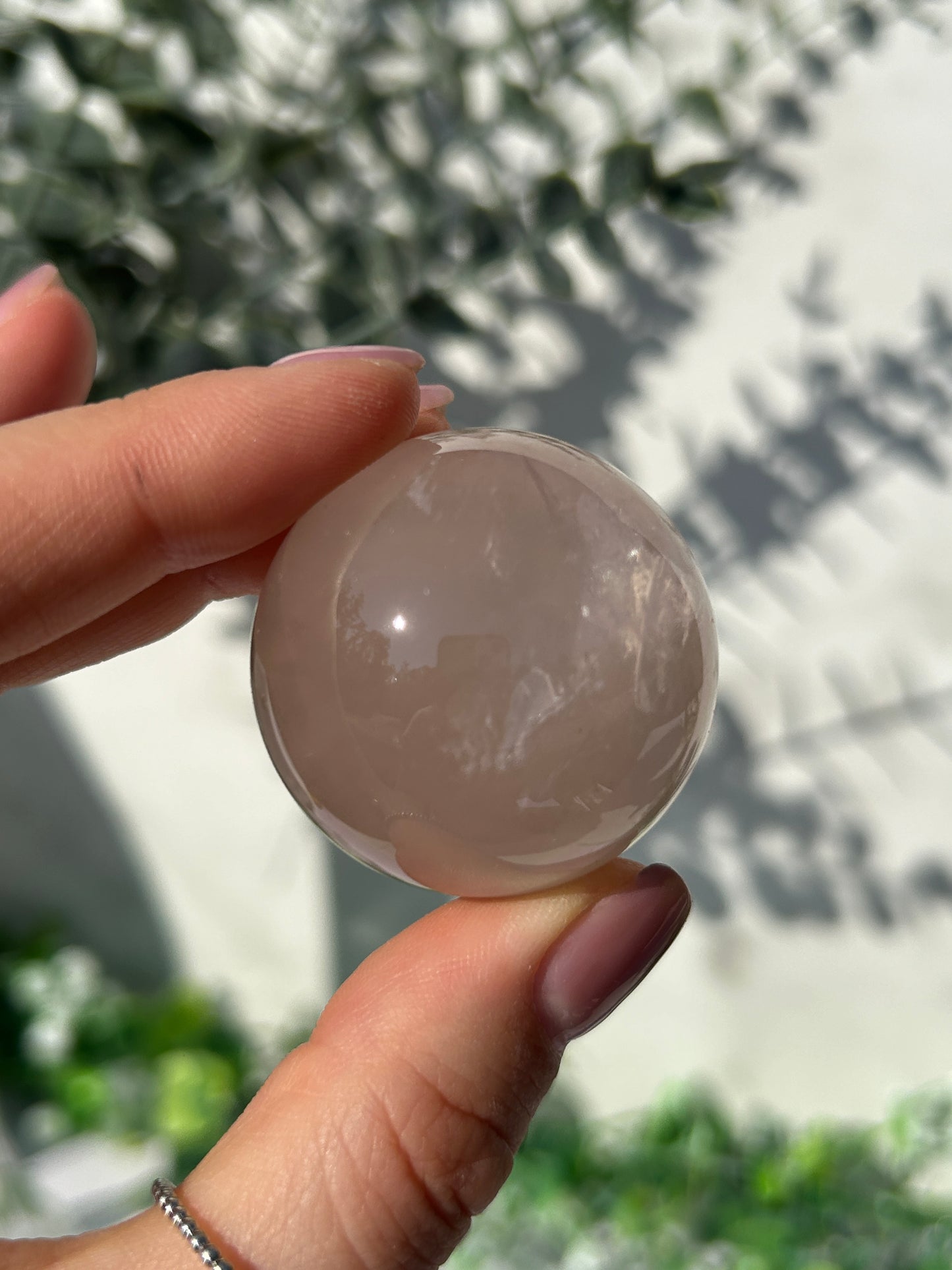 Star rose quartz sphere 21T