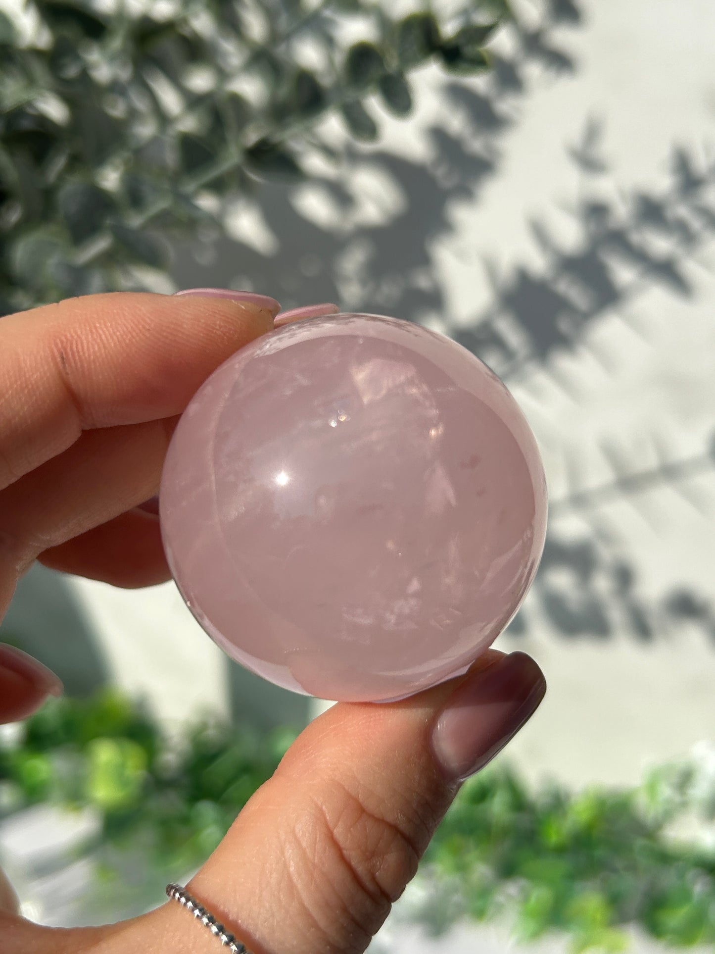 Star rose quartz sphere 35v