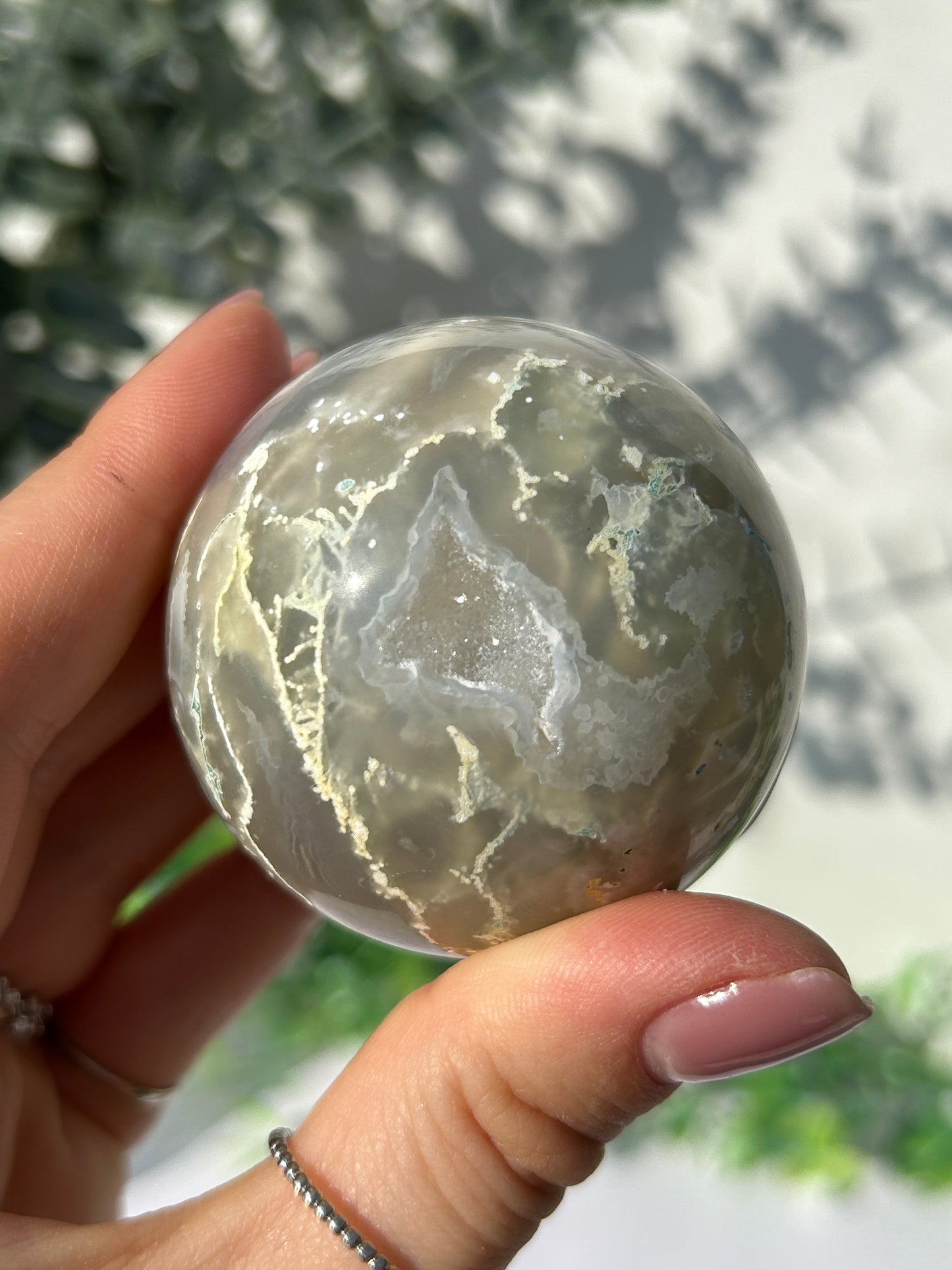 Moss Agate Sphere 20L