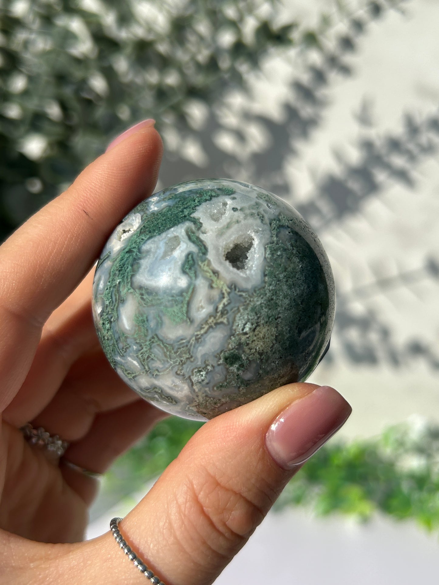 Moss Agate Sphere 13h
