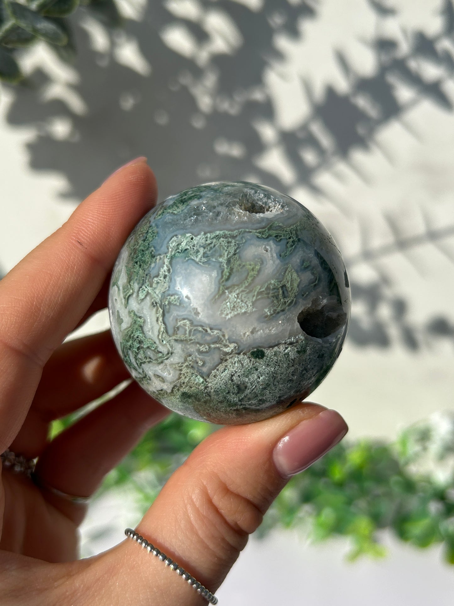 Moss Agate Sphere 13h