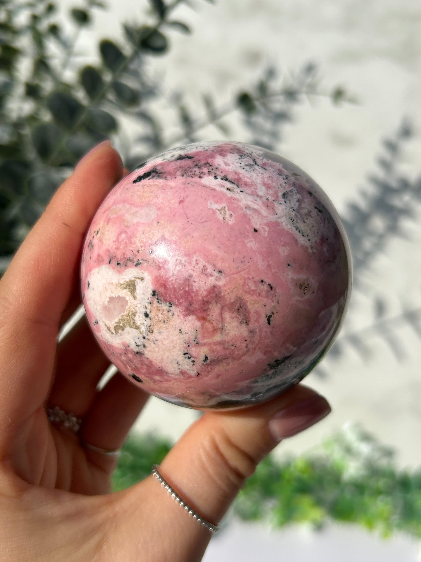 Peruvian Rhodonite Sphere 79