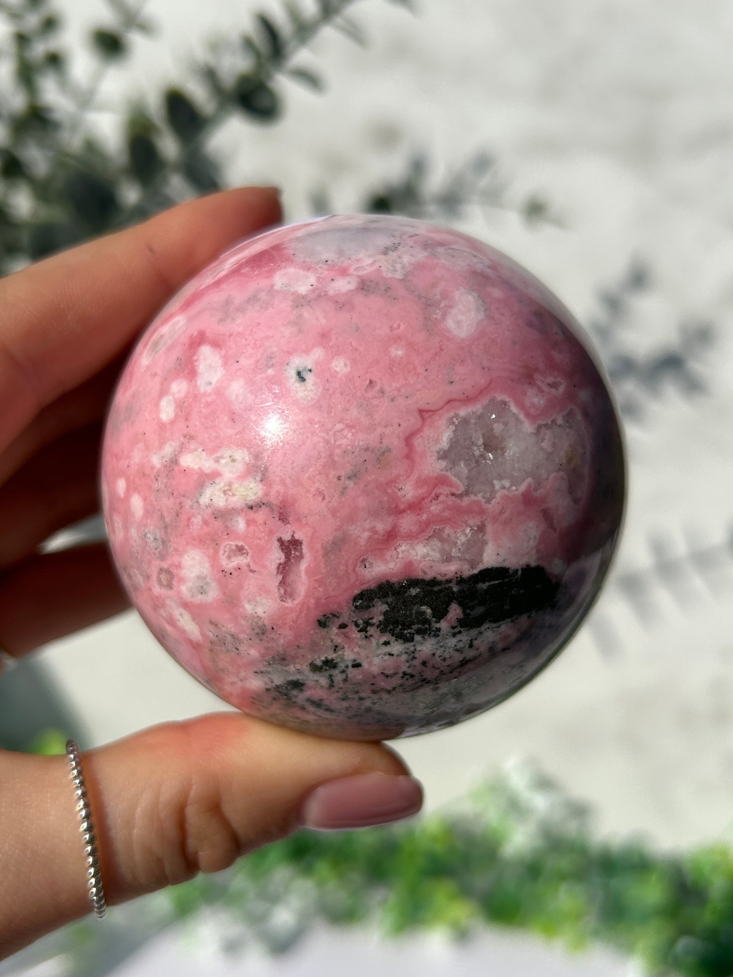 Peruvian Rhodonite Sphere 95