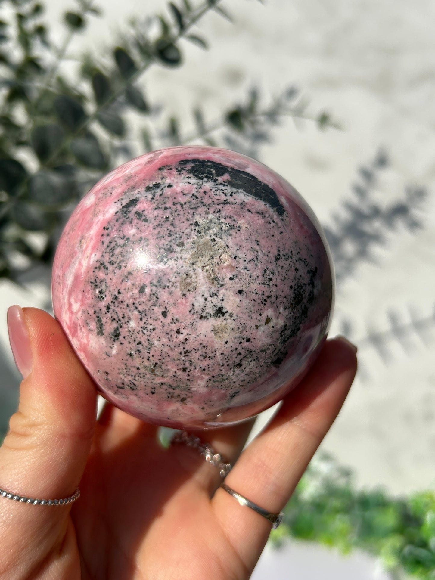 Peruvian Rhodonite Sphere 95