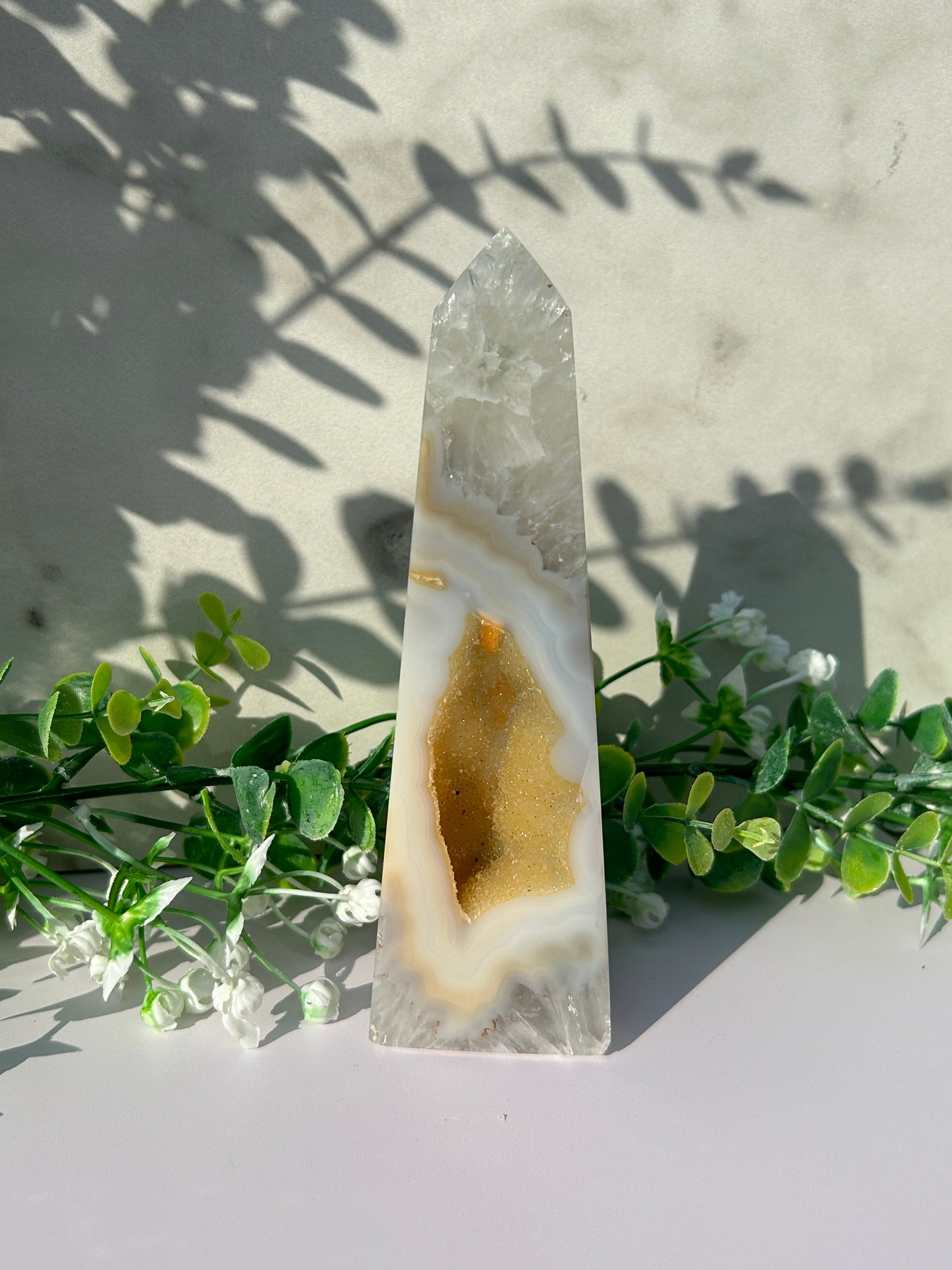 Druzy Agate Tower 63