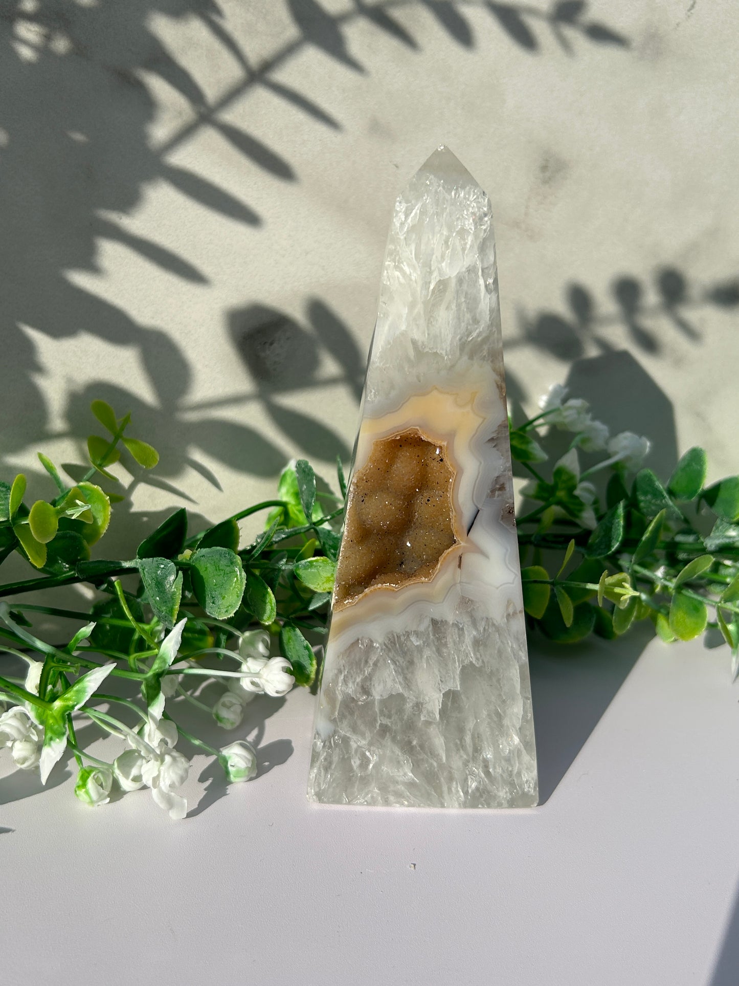 Druzy Agate Tower 65