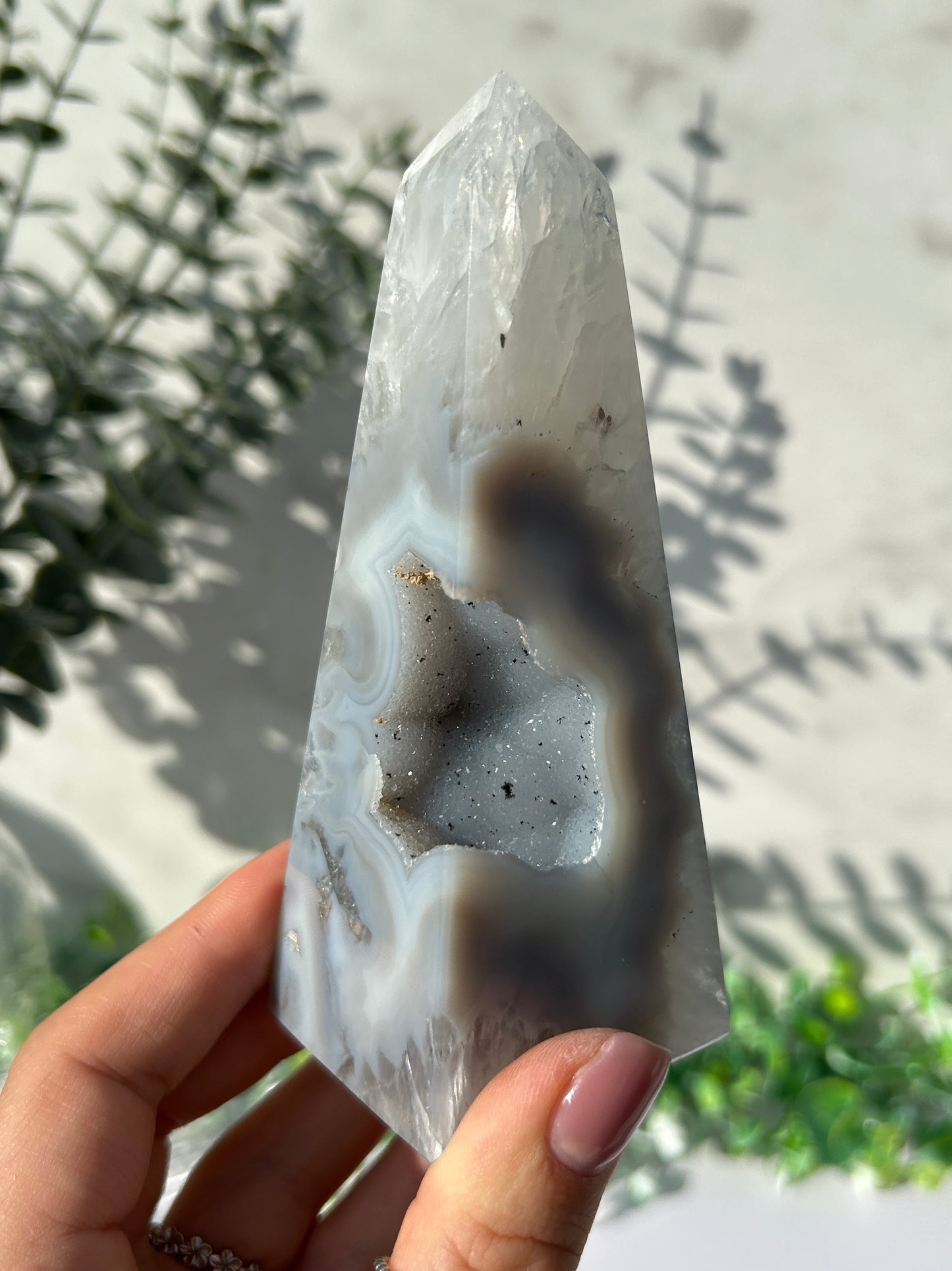 Druzy Agate Tower 49