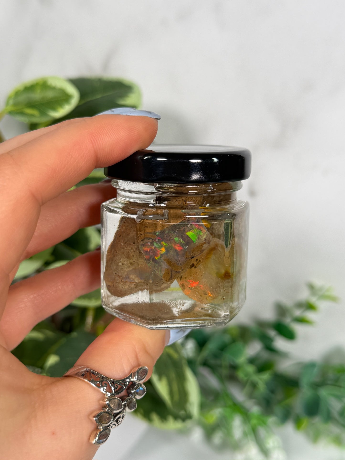 Ethipian water opal jar