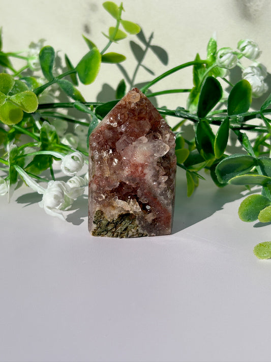 Pink amethyst tower 18q