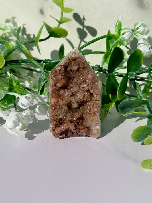 Pink amethyst tower 13b
