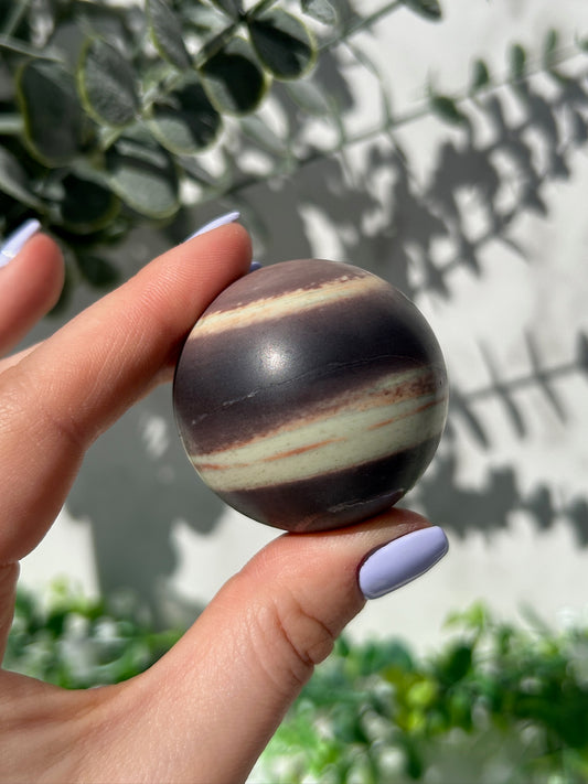 Purple robe jade sphere 14b