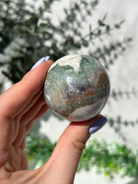 Unicorn jasper sphere 26