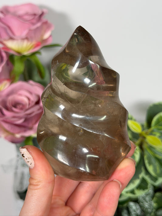 Smokey quartz flame 36