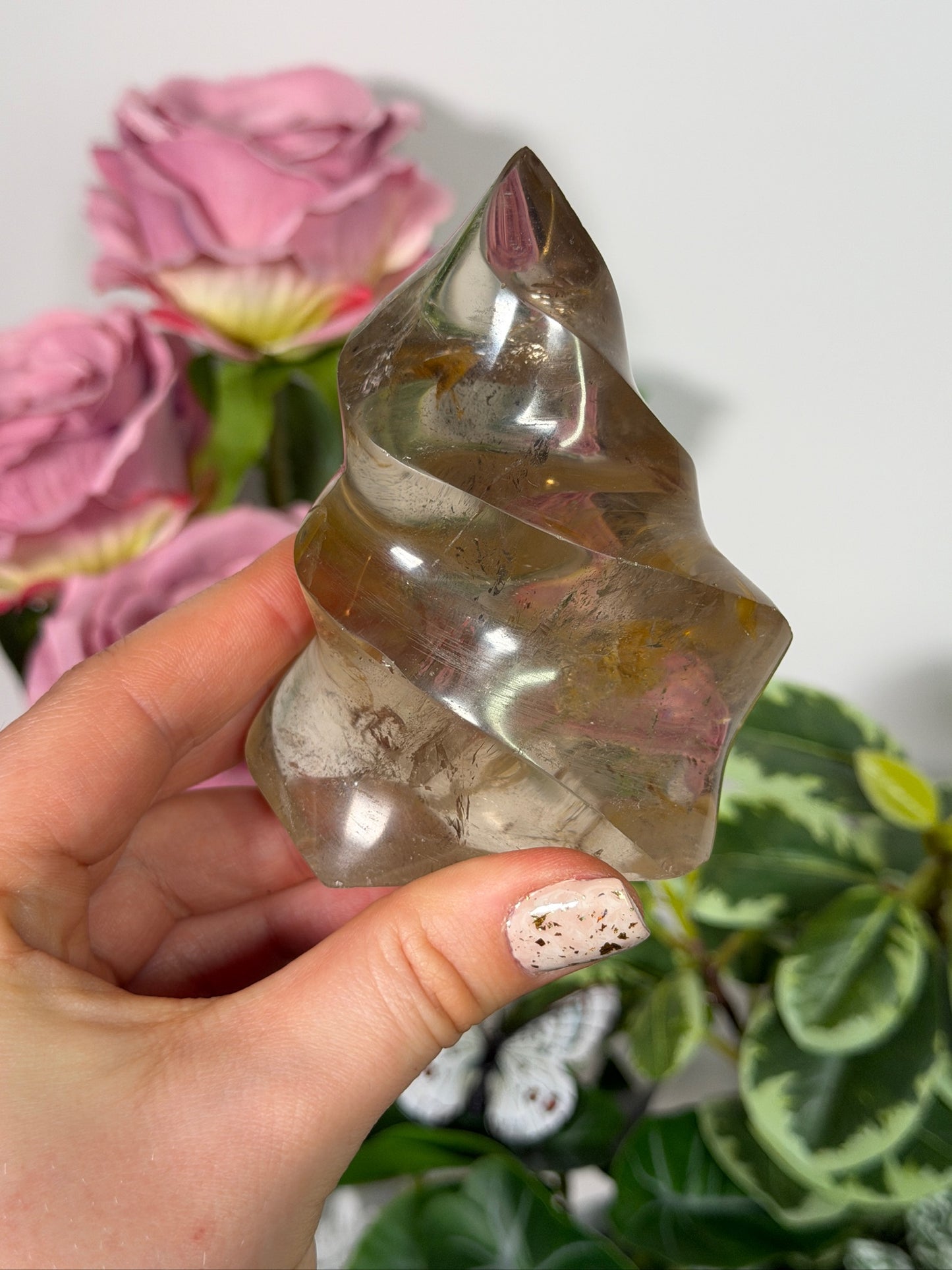 Smokey quartz flame 22