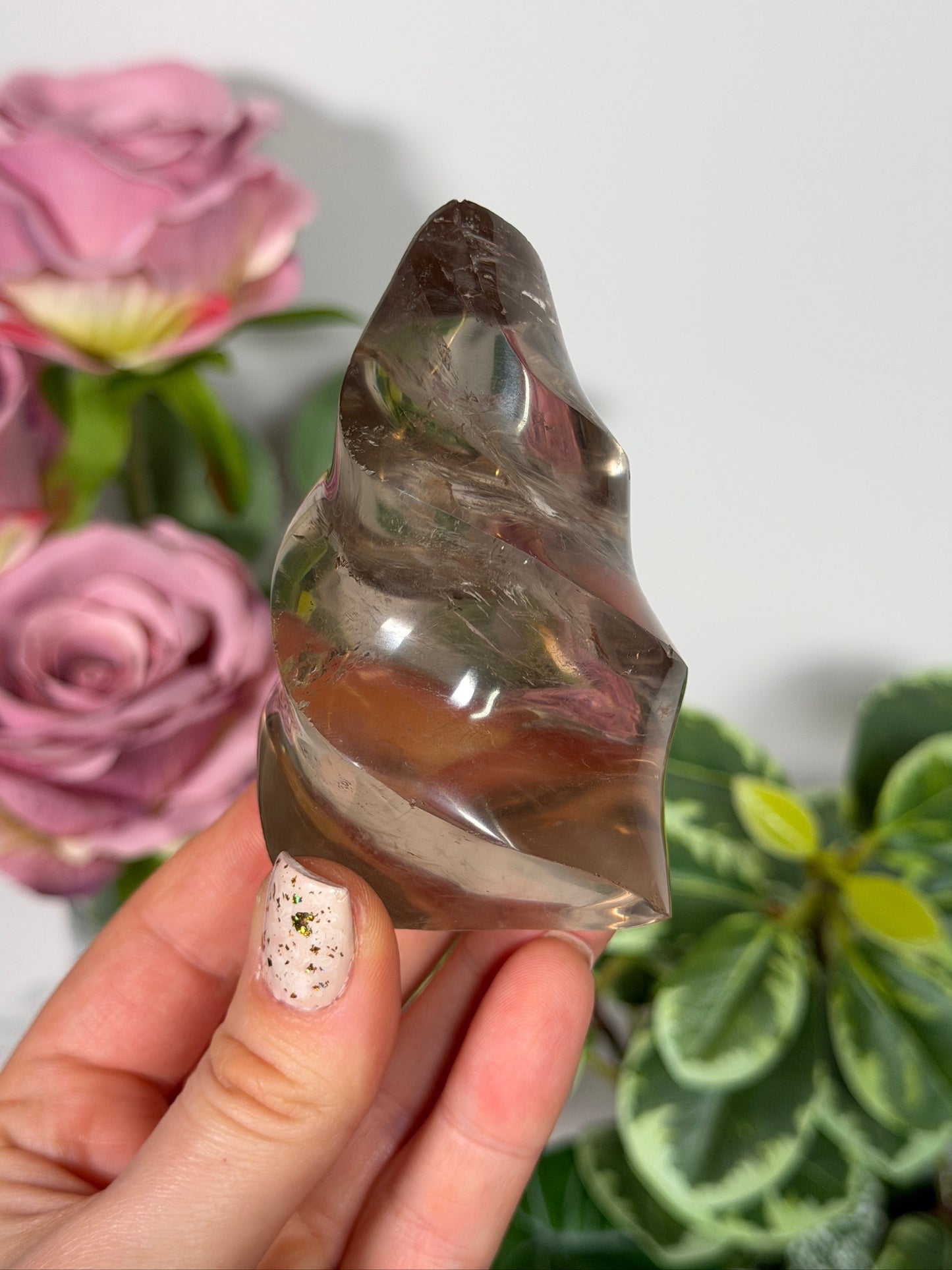 Smokey quartz flame 19