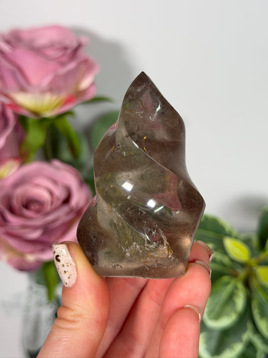 Smokey quartz flame 11K