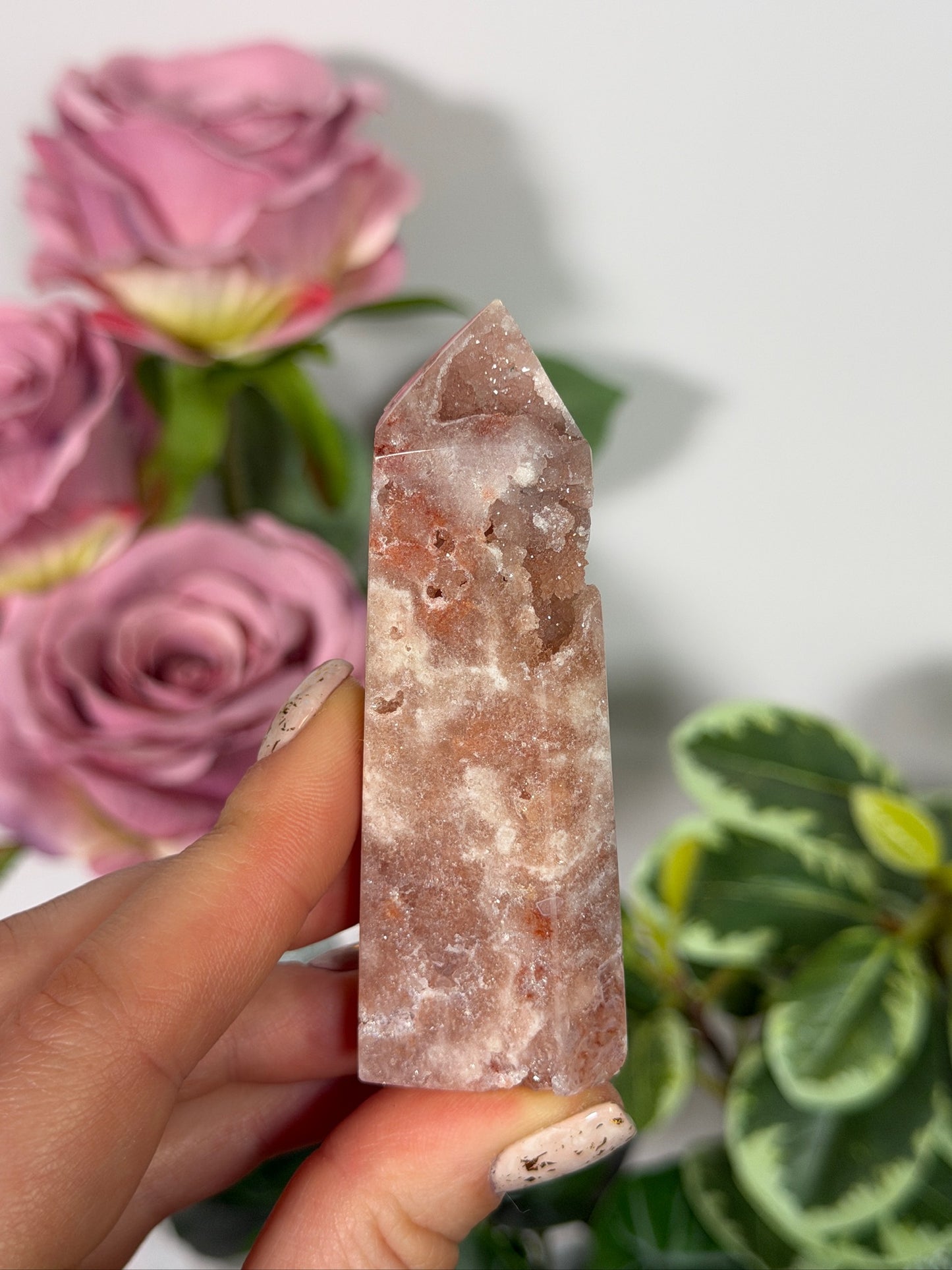 Pink amethyst tower 15y