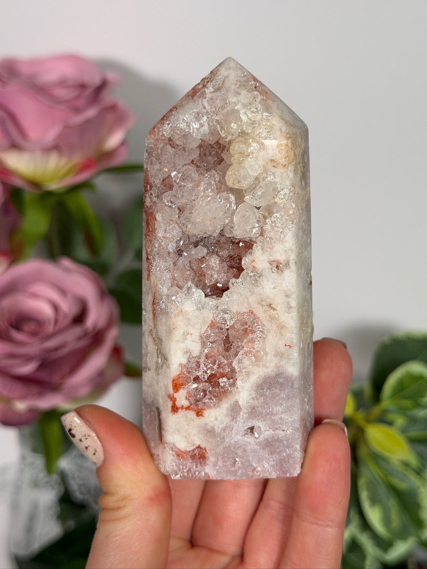 Pink amethyst tower 34a