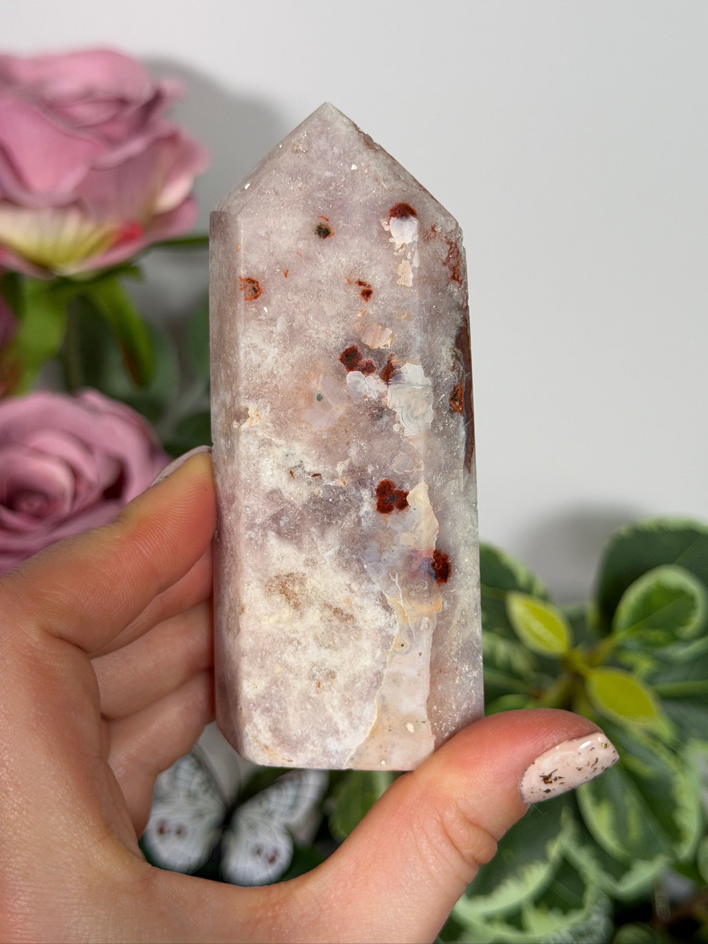 Pink amethyst tower 34a