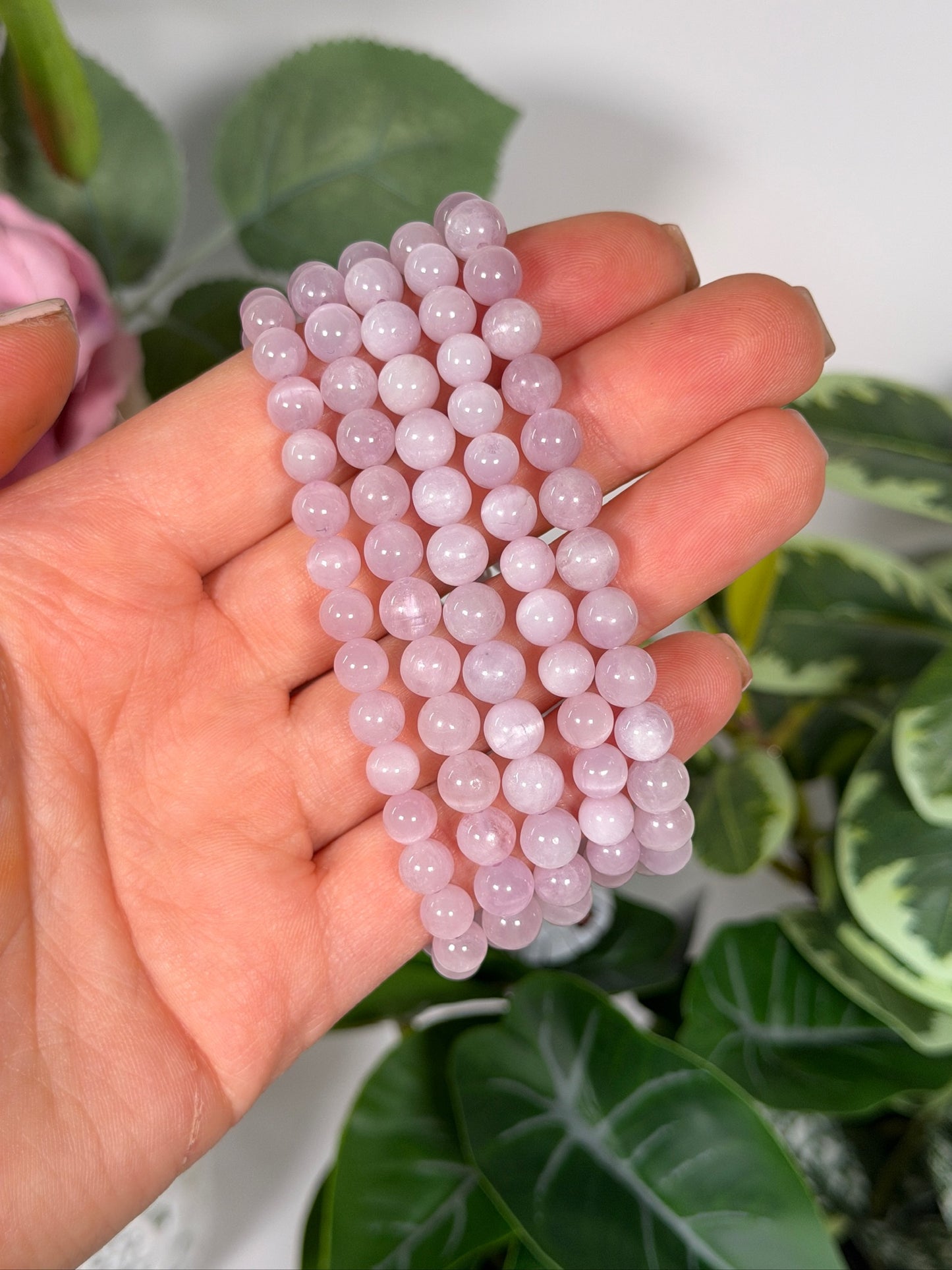 Kunzite bracelet 6mm
