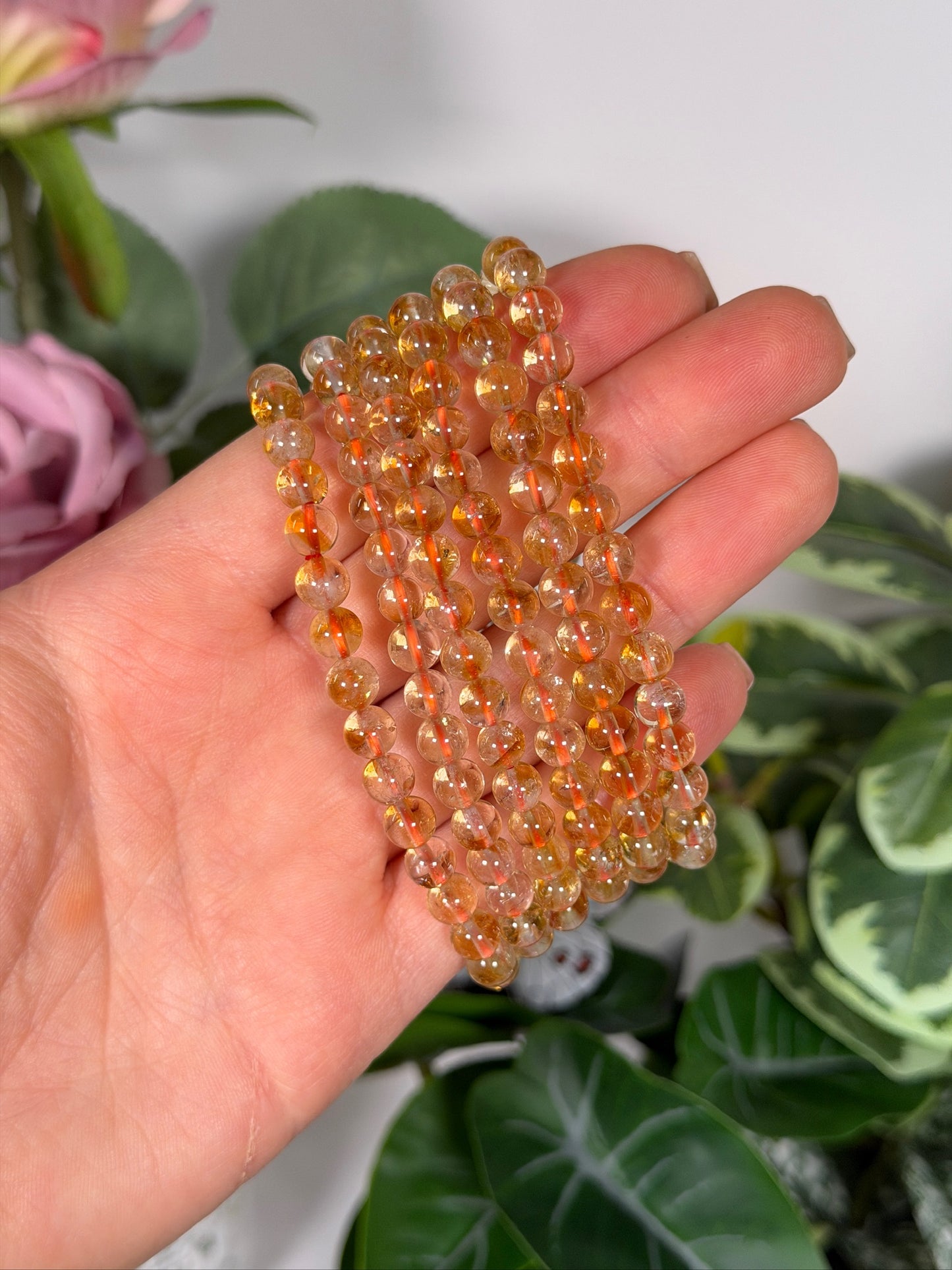 Golden citrine bracelet 6mm