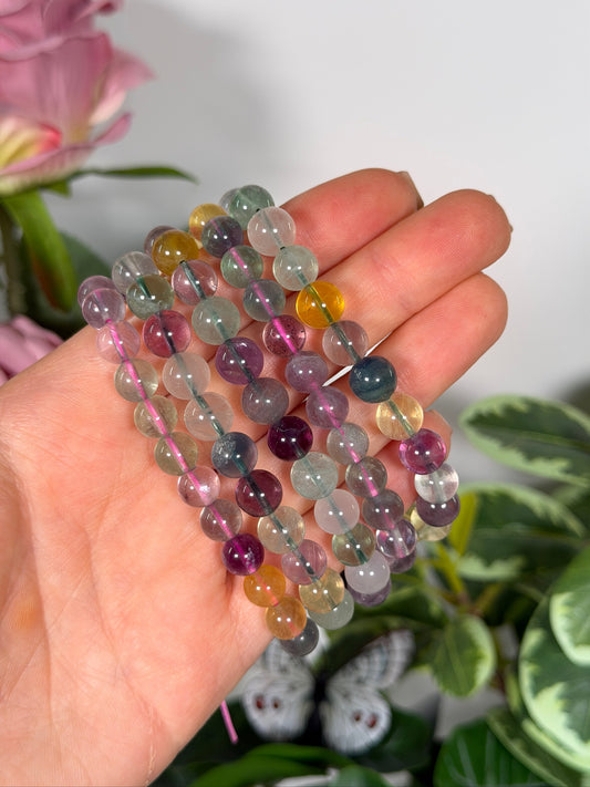 Fluorite bracelet 8mm