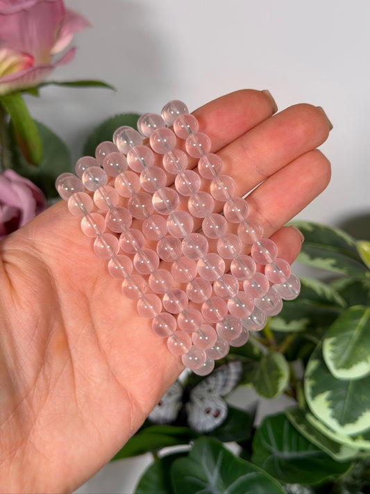 Icy star rose quart bracelet 8mm