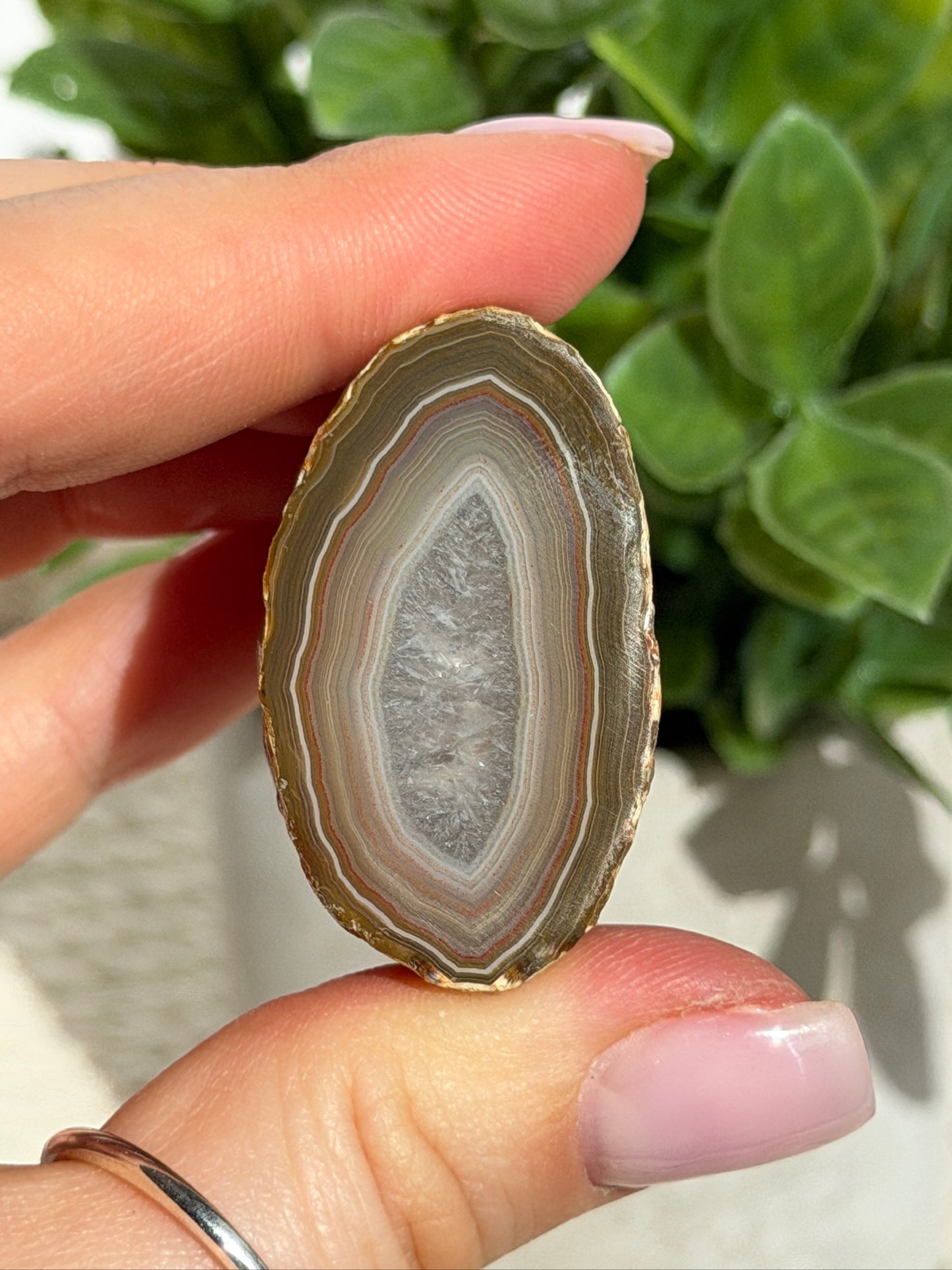 Sumatran agate pair 35c