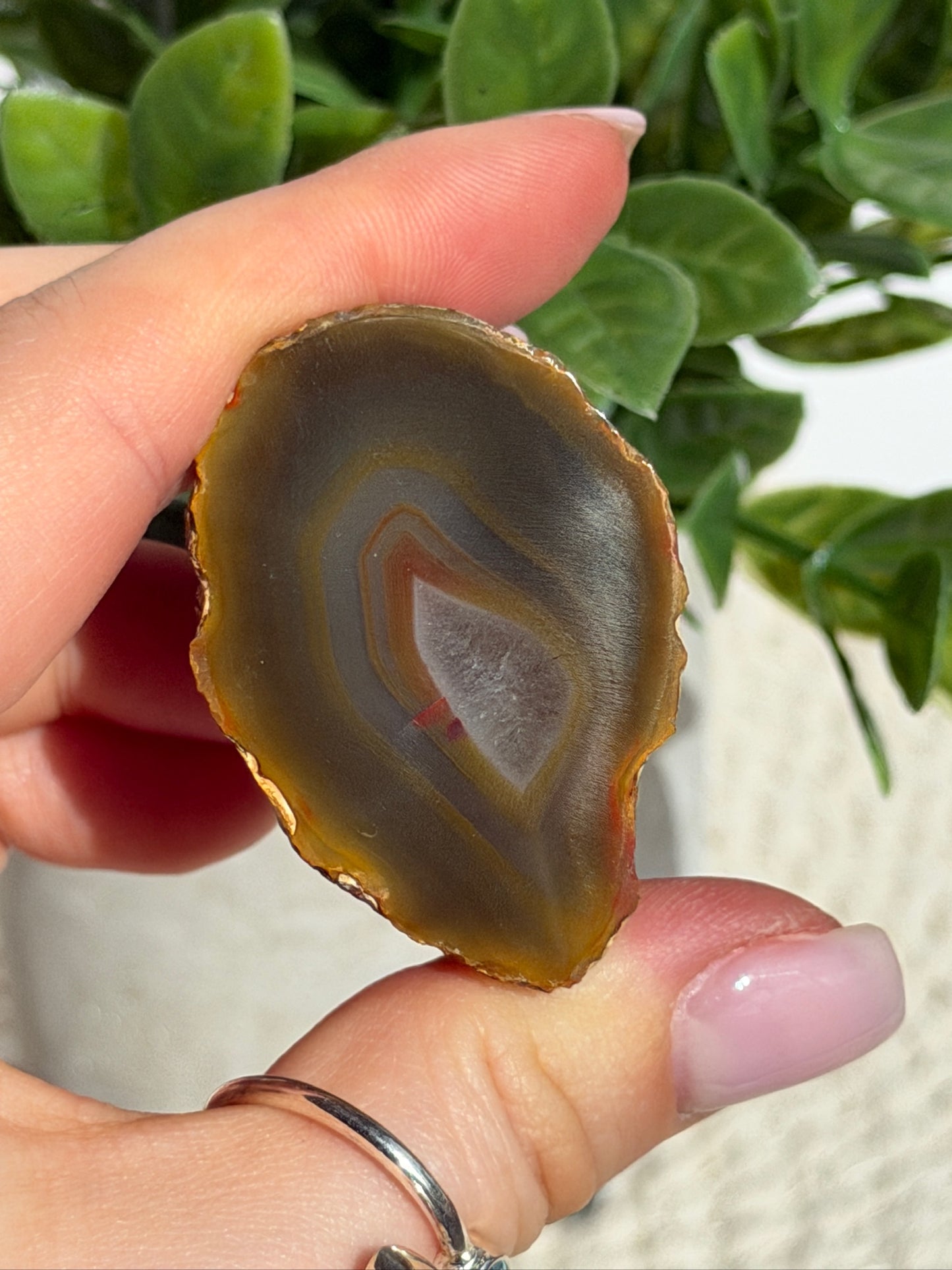 Sumatran agate pair 35b