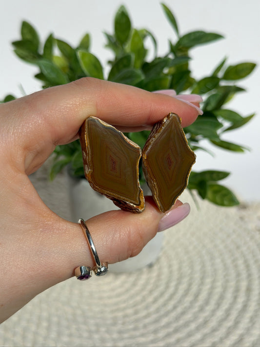 Sumatran Agate Pair 30
