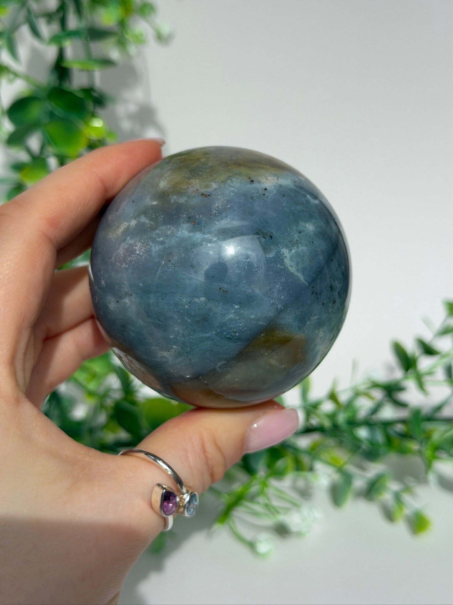 Sea jasper sphere 34