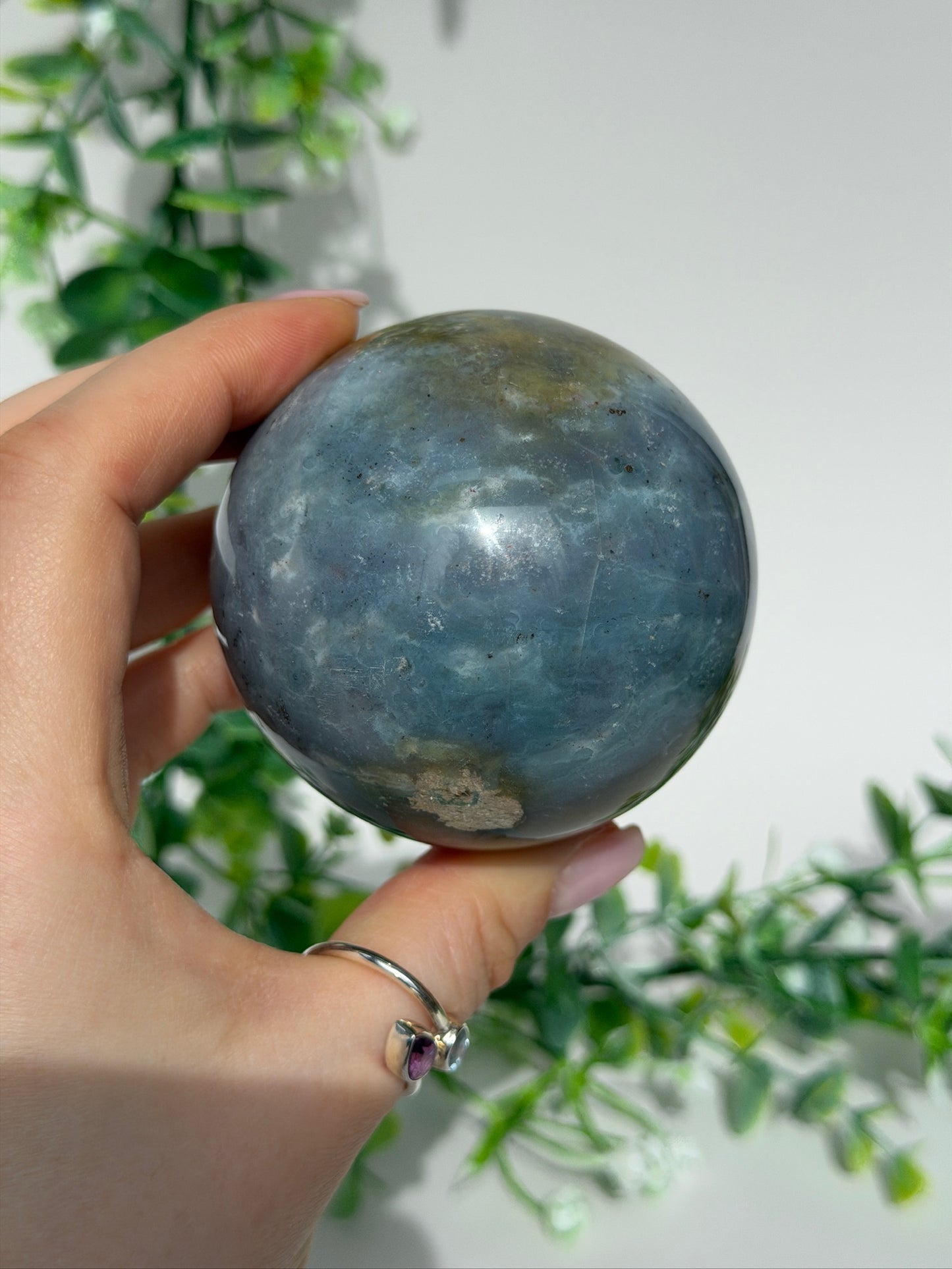 Sea jasper sphere 34
