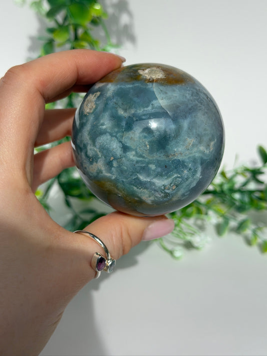 Sea jasper sphere 34