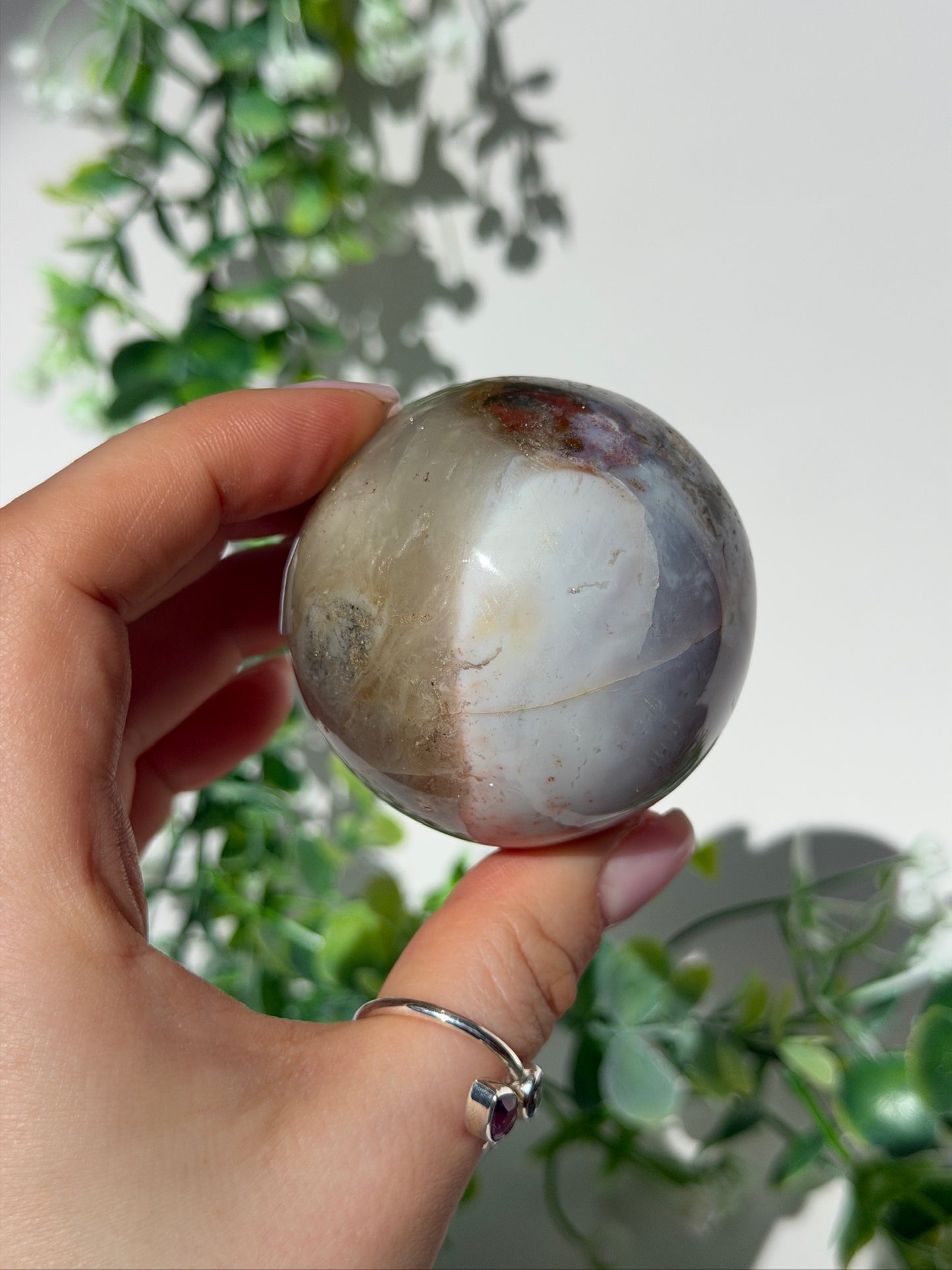 Sea jasper sphere 19j