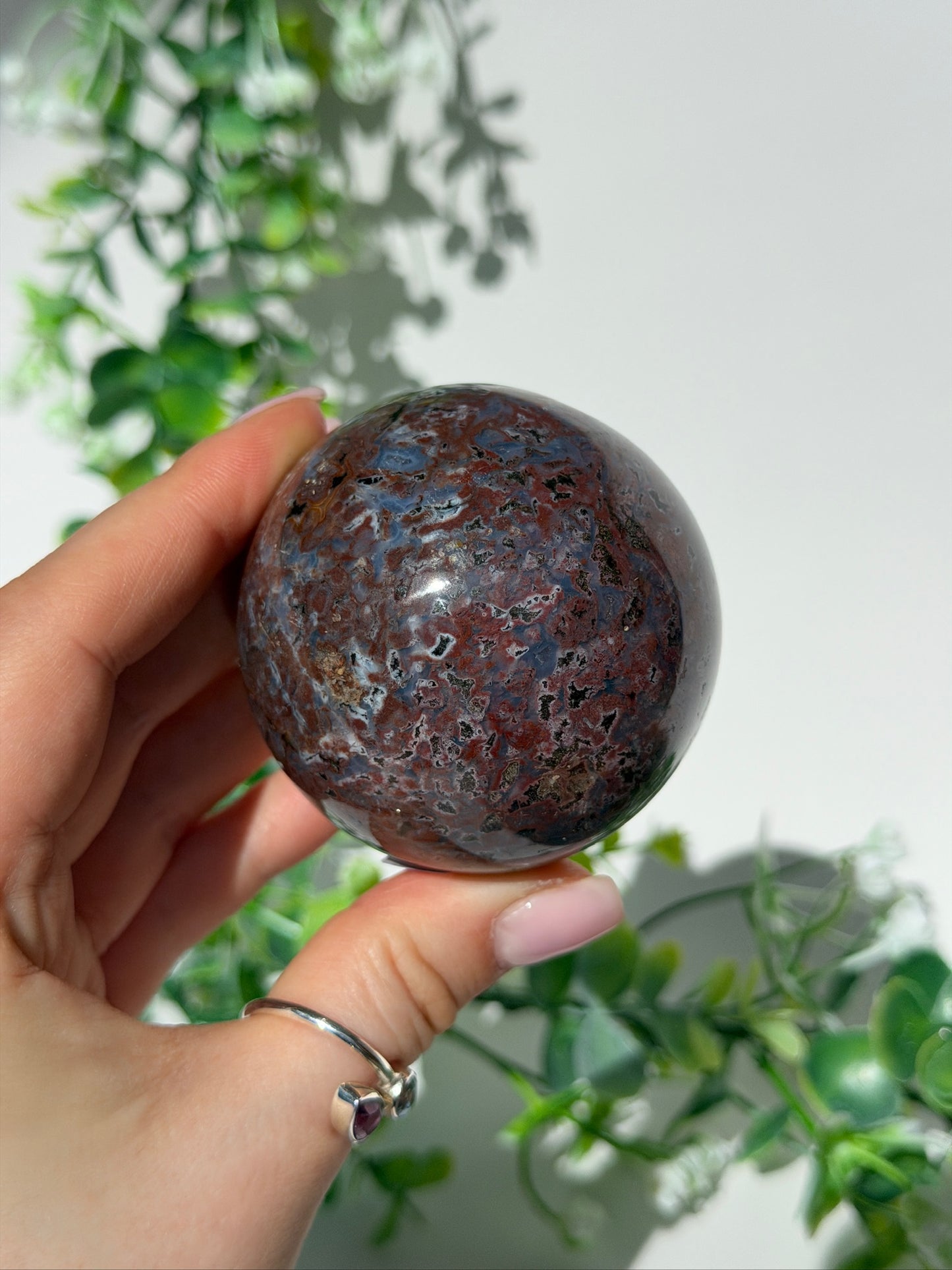 Sea jasper sphere 37
