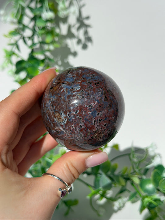 Sea jasper sphere 37